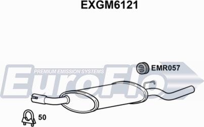 EuroFlo EXGM6121 - Глушник вихлопних газів кінцевий autocars.com.ua