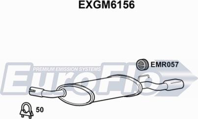 EuroFlo EXGM6156 - Глушник вихлопних газів кінцевий autocars.com.ua