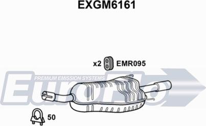 EuroFlo EXGM6161 - Глушник вихлопних газів кінцевий autocars.com.ua