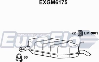 EuroFlo EXGM6175 - Глушник вихлопних газів кінцевий autocars.com.ua