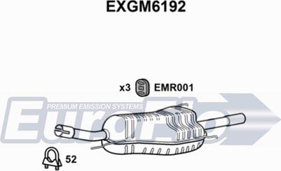 EuroFlo EXGM6192 - Глушник вихлопних газів кінцевий autocars.com.ua