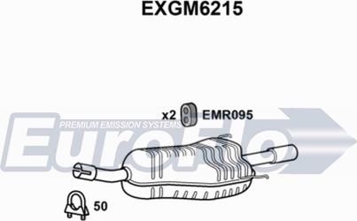 EuroFlo EXGM6215 - Глушник вихлопних газів кінцевий autocars.com.ua