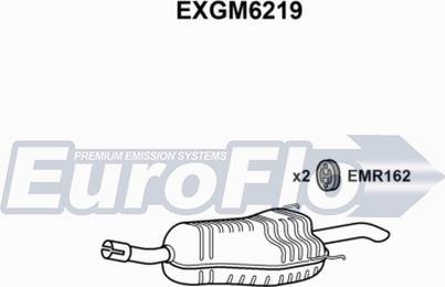 EuroFlo EXGM6219 - Глушник вихлопних газів кінцевий autocars.com.ua