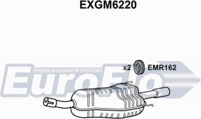 EuroFlo EXGM6220 - Глушник вихлопних газів кінцевий autocars.com.ua