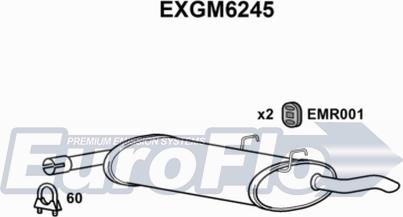 EuroFlo EXGM6245 - Глушник вихлопних газів кінцевий autocars.com.ua