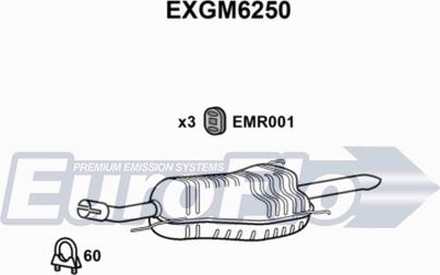 EuroFlo EXGM6250 - Глушитель выхлопных газов, конечный autodnr.net
