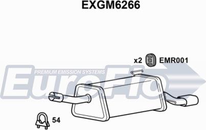 EuroFlo EXGM6266 - Глушник вихлопних газів кінцевий autocars.com.ua