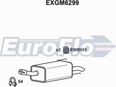 EuroFlo EXGM6299 - Глушник вихлопних газів кінцевий autocars.com.ua