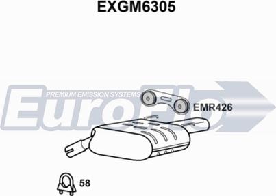 EuroFlo EXGM6305 - Глушник вихлопних газів кінцевий autocars.com.ua