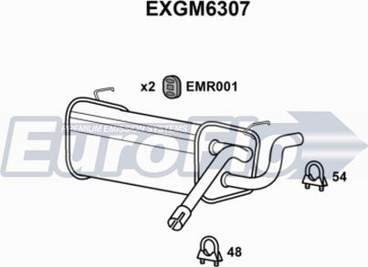 EuroFlo EXGM6307 - Глушник вихлопних газів кінцевий autocars.com.ua