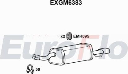 EuroFlo EXGM6383 - Глушник вихлопних газів кінцевий autocars.com.ua