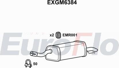 EuroFlo EXGM6384 - Глушник вихлопних газів кінцевий autocars.com.ua