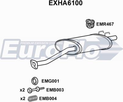 EuroFlo EXHA6100 - Глушник вихлопних газів кінцевий autocars.com.ua