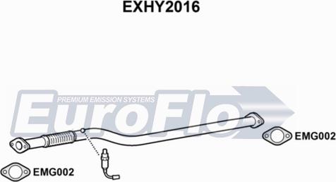 EuroFlo EXHY2016 - Труба вихлопного газу autocars.com.ua