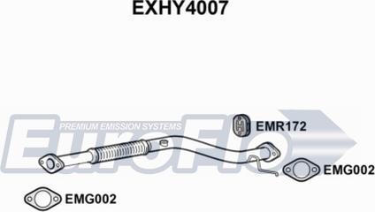 EuroFlo EXHY4007 - Труба вихлопного газу autocars.com.ua