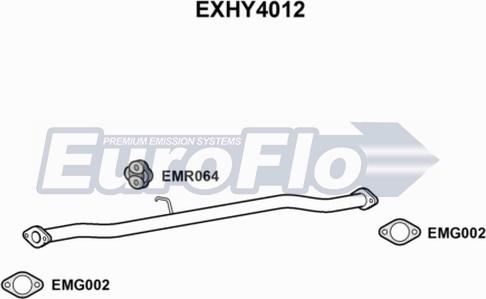 EuroFlo EXHY4012 - Труба вихлопного газу autocars.com.ua