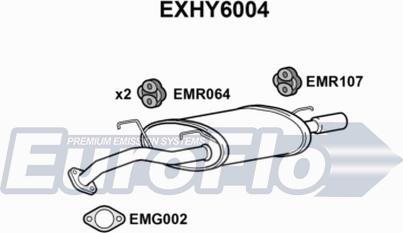 EuroFlo EXHY6004 - Глушник вихлопних газів кінцевий autocars.com.ua