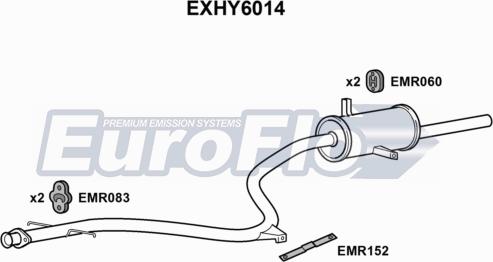 EuroFlo EXHY6014 - Глушник вихлопних газів кінцевий autocars.com.ua
