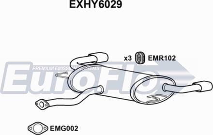 EuroFlo EXHY6029 - Глушник вихлопних газів кінцевий autocars.com.ua