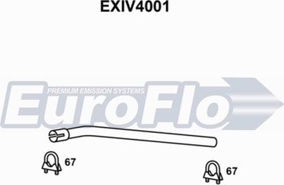 EuroFlo EXIV4001 - Труба вихлопного газу autocars.com.ua