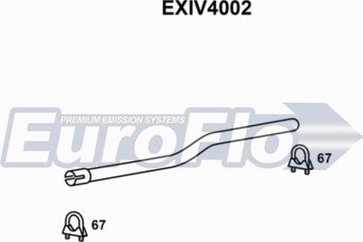 EuroFlo EXIV4002 - Труба вихлопного газу autocars.com.ua