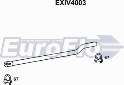 EuroFlo EXIV4003 - Труба вихлопного газу autocars.com.ua