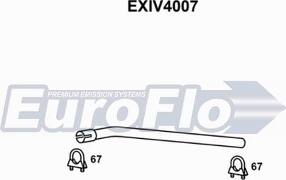 EuroFlo EXIV4007 - Труба вихлопного газу autocars.com.ua