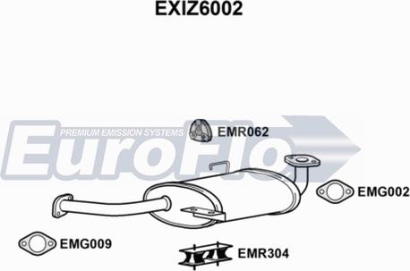 EuroFlo EXIZ6002 - Глушник вихлопних газів кінцевий autocars.com.ua
