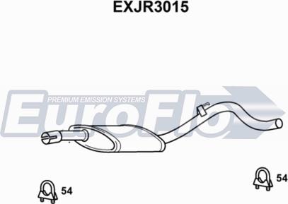 EuroFlo EXJR3015 - Середній глушник вихлопних газів autocars.com.ua