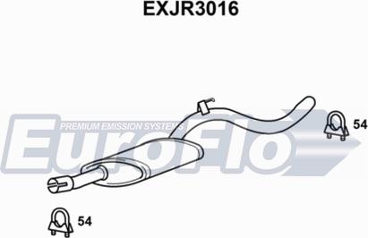 EuroFlo EXJR3016 - Середній глушник вихлопних газів autocars.com.ua