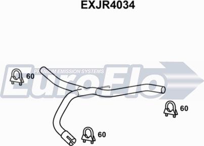 EuroFlo EXJR4034 - Труба вихлопного газу autocars.com.ua