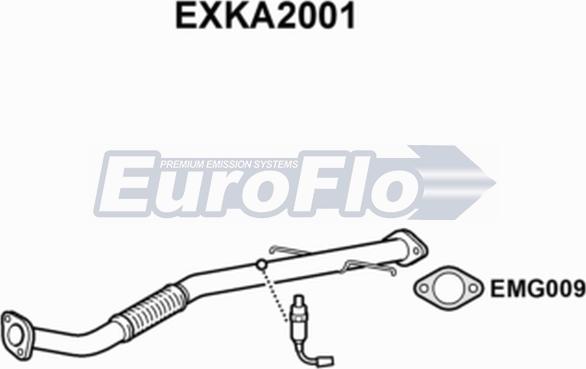 EuroFlo EXKA2001 - Труба вихлопного газу autocars.com.ua