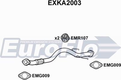 EuroFlo EXKA2003 - Труба вихлопного газу autocars.com.ua