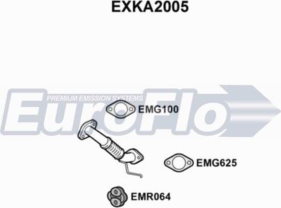 EuroFlo EXKA2005 - Труба вихлопного газу autocars.com.ua