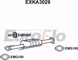 EuroFlo EXKA3029 - Середній глушник вихлопних газів autocars.com.ua