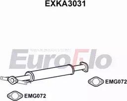 EuroFlo EXKA3031 - Середній глушник вихлопних газів autocars.com.ua
