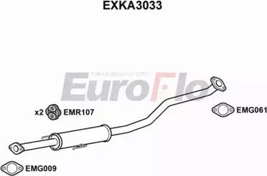 EuroFlo EXKA3033 - Середній глушник вихлопних газів autocars.com.ua