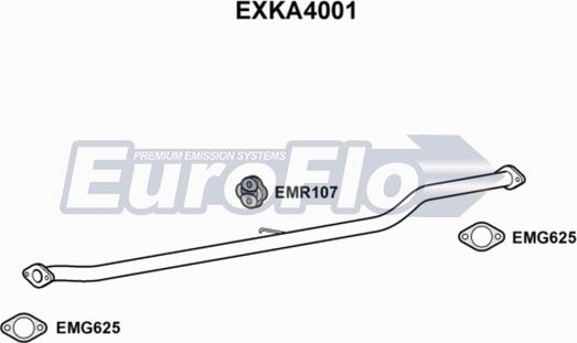 EuroFlo EXKA4001 - Труба вихлопного газу autocars.com.ua
