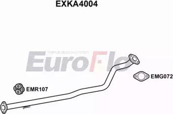 EuroFlo EXKA4004 - Труба вихлопного газу autocars.com.ua