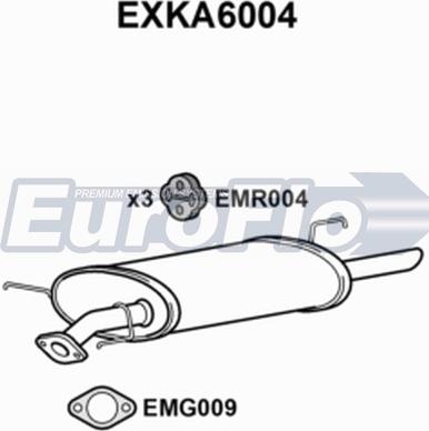 EuroFlo EXKA6004 - Глушник вихлопних газів кінцевий autocars.com.ua