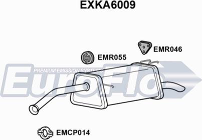 EuroFlo EXKA6009 - Глушник вихлопних газів кінцевий autocars.com.ua