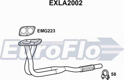 EuroFlo EXLA2002 - Труба вихлопного газу autocars.com.ua