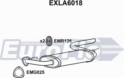 EuroFlo EXLA6018 - Глушник вихлопних газів кінцевий autocars.com.ua