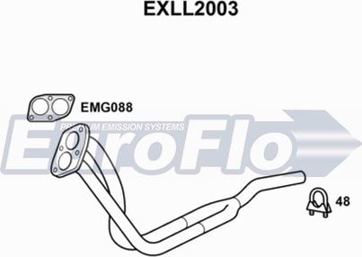 EuroFlo EXLL2003 - Труба вихлопного газу autocars.com.ua