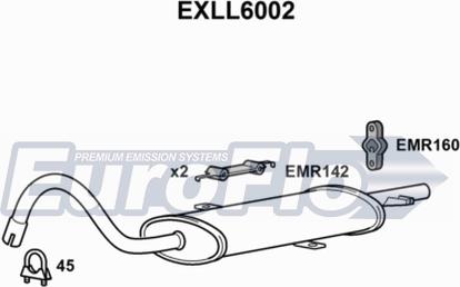 EuroFlo EXLL6002 - Глушник вихлопних газів кінцевий autocars.com.ua