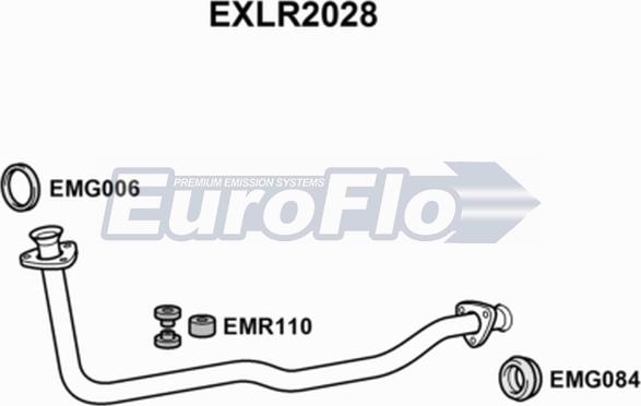 EuroFlo EXLR2028 - Труба вихлопного газу autocars.com.ua