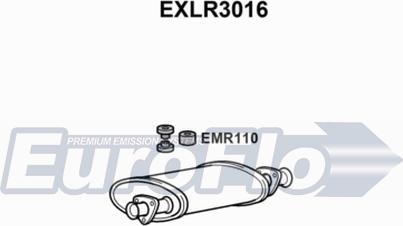 EuroFlo EXLR3016 - Середній глушник вихлопних газів autocars.com.ua