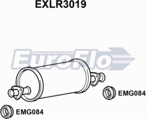 EuroFlo EXLR3019 - Середній глушник вихлопних газів autocars.com.ua