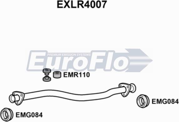EuroFlo EXLR4007 - Труба вихлопного газу autocars.com.ua