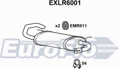 EuroFlo EXLR6001 - Глушник вихлопних газів кінцевий autocars.com.ua